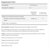 Löwenmähne 500 mg | Hergestellt aus Bio-Löwenmähnenpilzen – 60 Kapseln