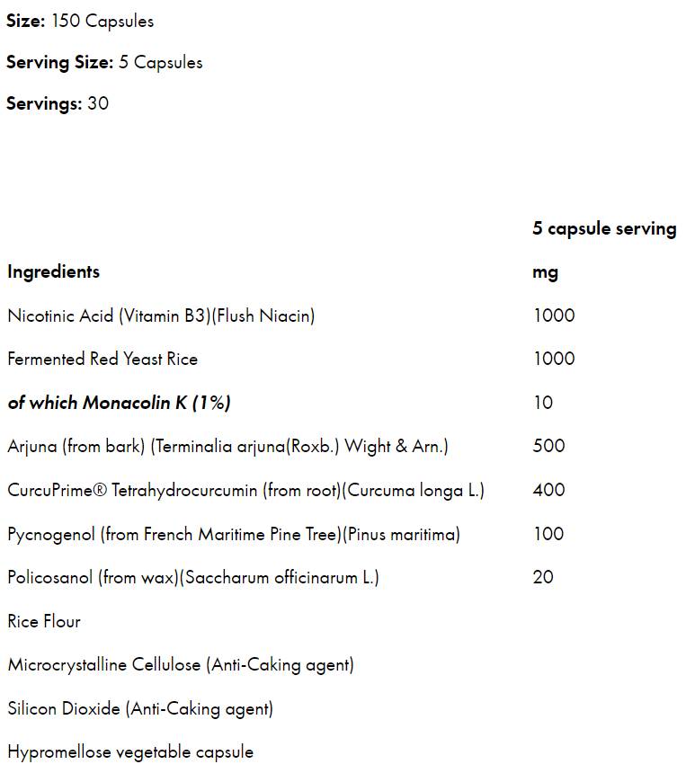 Lipid Pro+ | Cholesterinunterstützung – 150 Kapseln