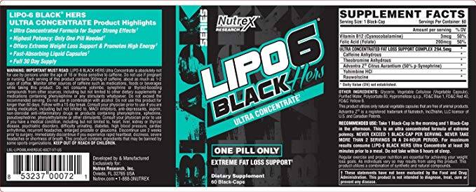 Lipo 6 Hers Black UC 60 Kapseln