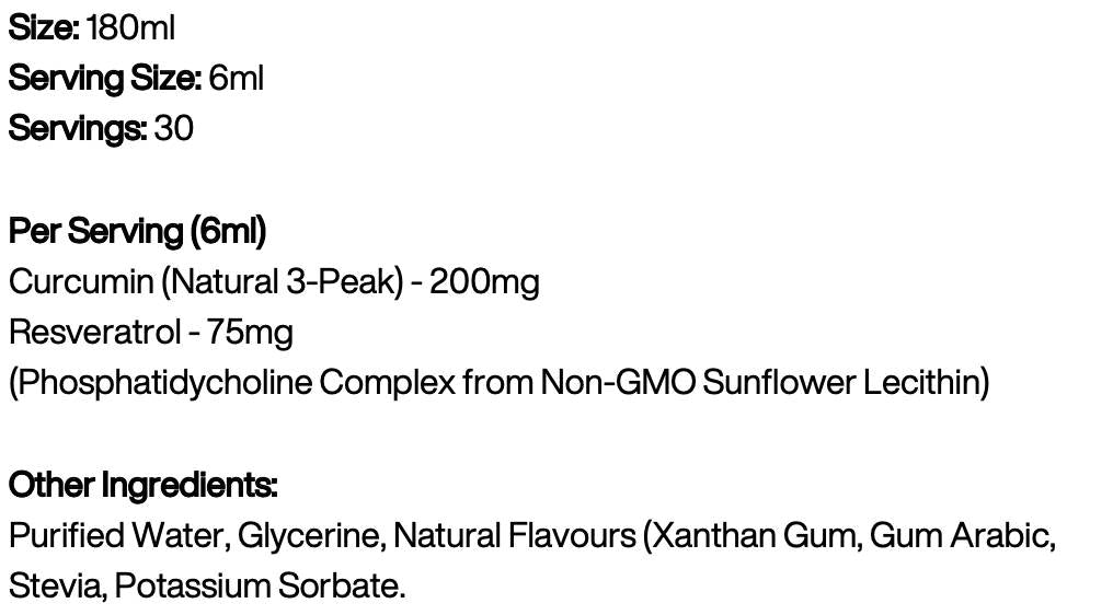Liposomales Curcumin 200 mg 180 ml