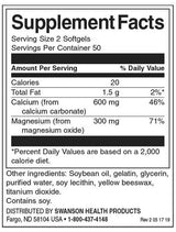 Flüssiges Kalzium und Magnesium – 100 Gelkapseln