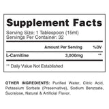 Flüssiges Carnitin 3000 | 2-fache Konzentration – Maximale Stärke – 480 ml