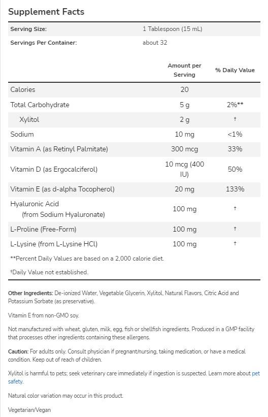 Flüssige Hyaluronsäure – 473 ml
