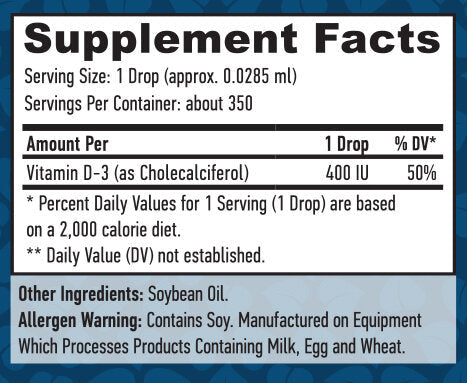 Flüssiges Vitamin D-3 400 IE/10 ml