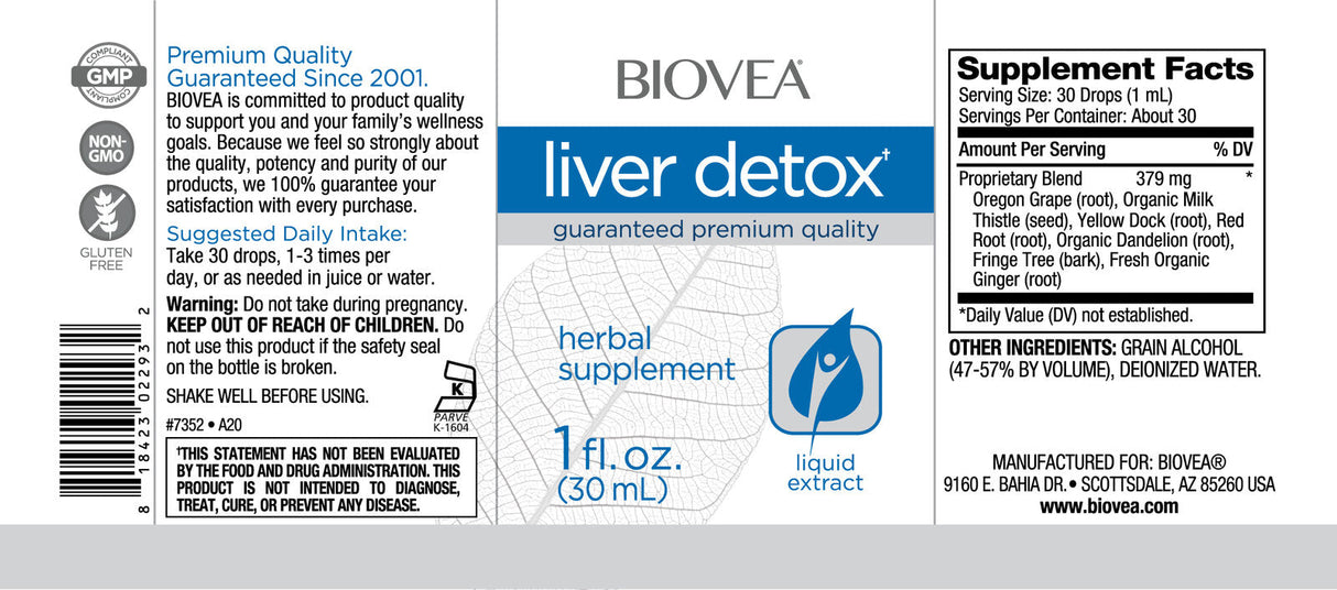 Leber-Detox-Flüssigkeitstropfen/30 ml