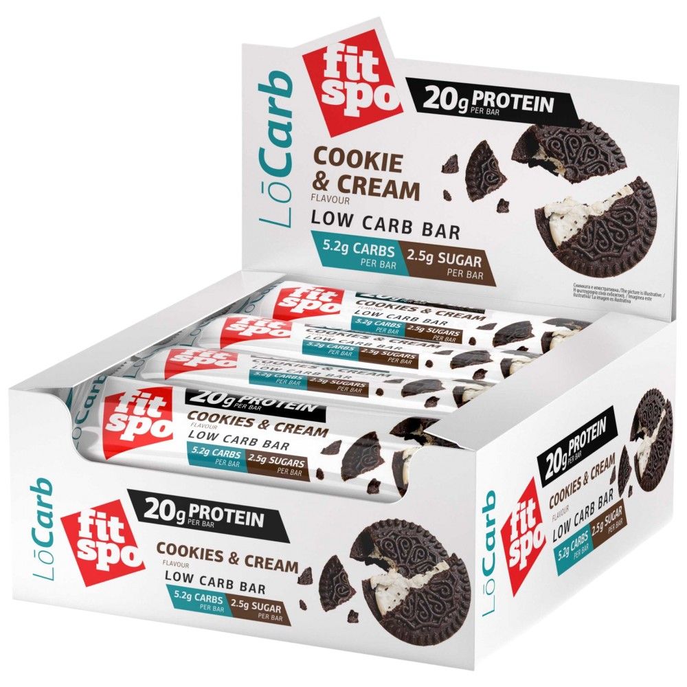 Low Carb Proteinriegel | Keto-freundliche Kekse und Sahne – 12 x 60 Gramm