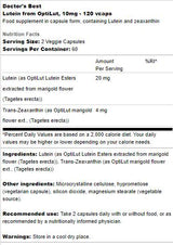 Lutein 10 mg | Von OptiLut – 120 Kapseln