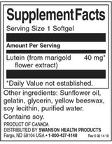 Lutein 40 mg – 60 Kapseln