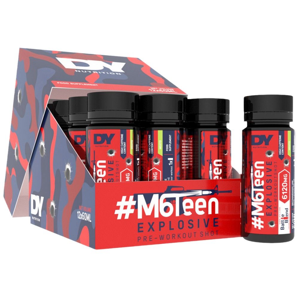 M6Teen Explosive/Pre-Workout Shot – 12 x 60 ml