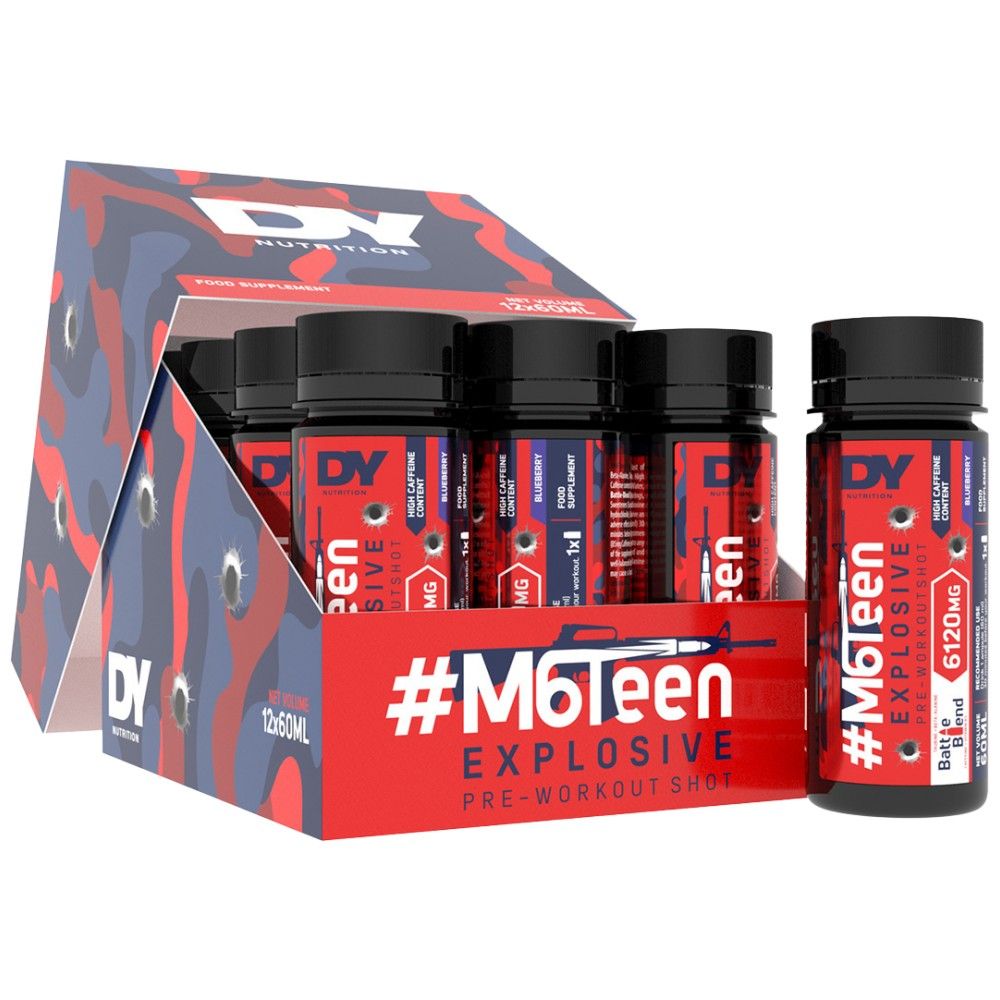 M6Teen Explosive/Pre-Workout Shot – 12 x 60 ml