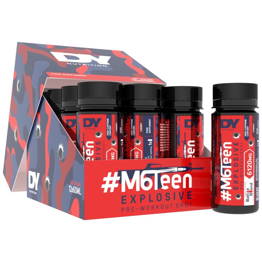 M6Teen Explosive/Pre-Workout Shot – 12 x 60 ml