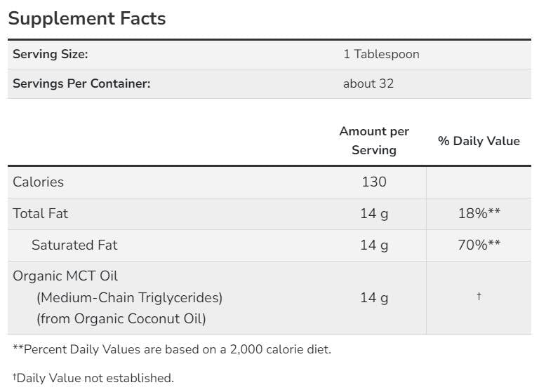 MCT-Öl | 100 % zertifiziert biologisch – 473 ml