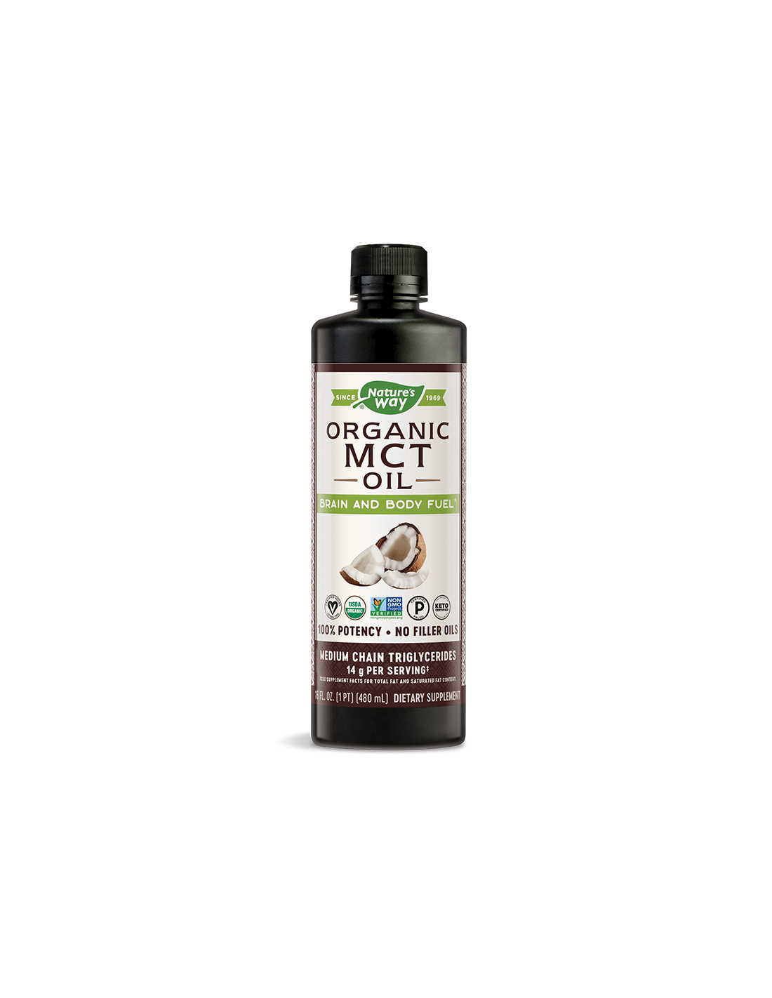 MCT-Öl 100 % biologisch – 480 ml
