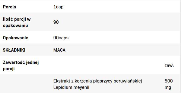 Maca 500 mg – 90 Kapseln
