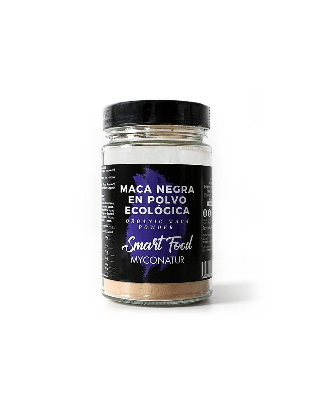 Maca negra en polvo, Bio - Bio-Schwarz-Maca-Pulver, 200 g <tc>Myconatur</tc>