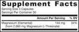 MagMind | Magnesium L-Threonat Magtein® 90 Kapseln