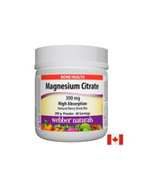 Magnesiumcitrat – Hoch bioverfügbares Magnesiumcitrat, 300 mg, 200 g, Pulver mit Beerengeschmack <tc>Webber Naturals</tc>