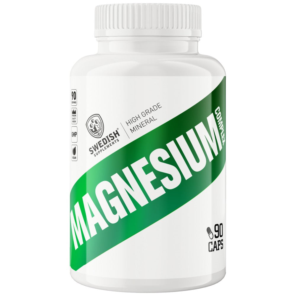Magnesiumkomplex | 4 Arten Matrix ~ Citrat, Oxid, Gluconat, Bisglycinat – 90 Kapseln