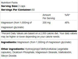 Magnesiumglycinat 200 mg – 120 Kapseln