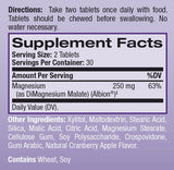 Magnesium mit hoher Absorption/60 Kautabletten.