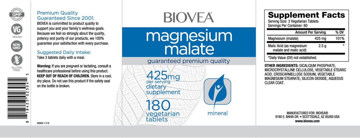 Magnesiummalat 425 mg/180 Tabs
