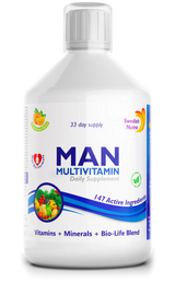 Man Multivitamine für Männer mit Kollagen 1497 mg – 147 Wirkstoffe /500 ml/