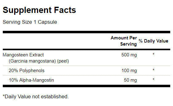 Mangostan standardisiert 500 mg – 90 Kapseln