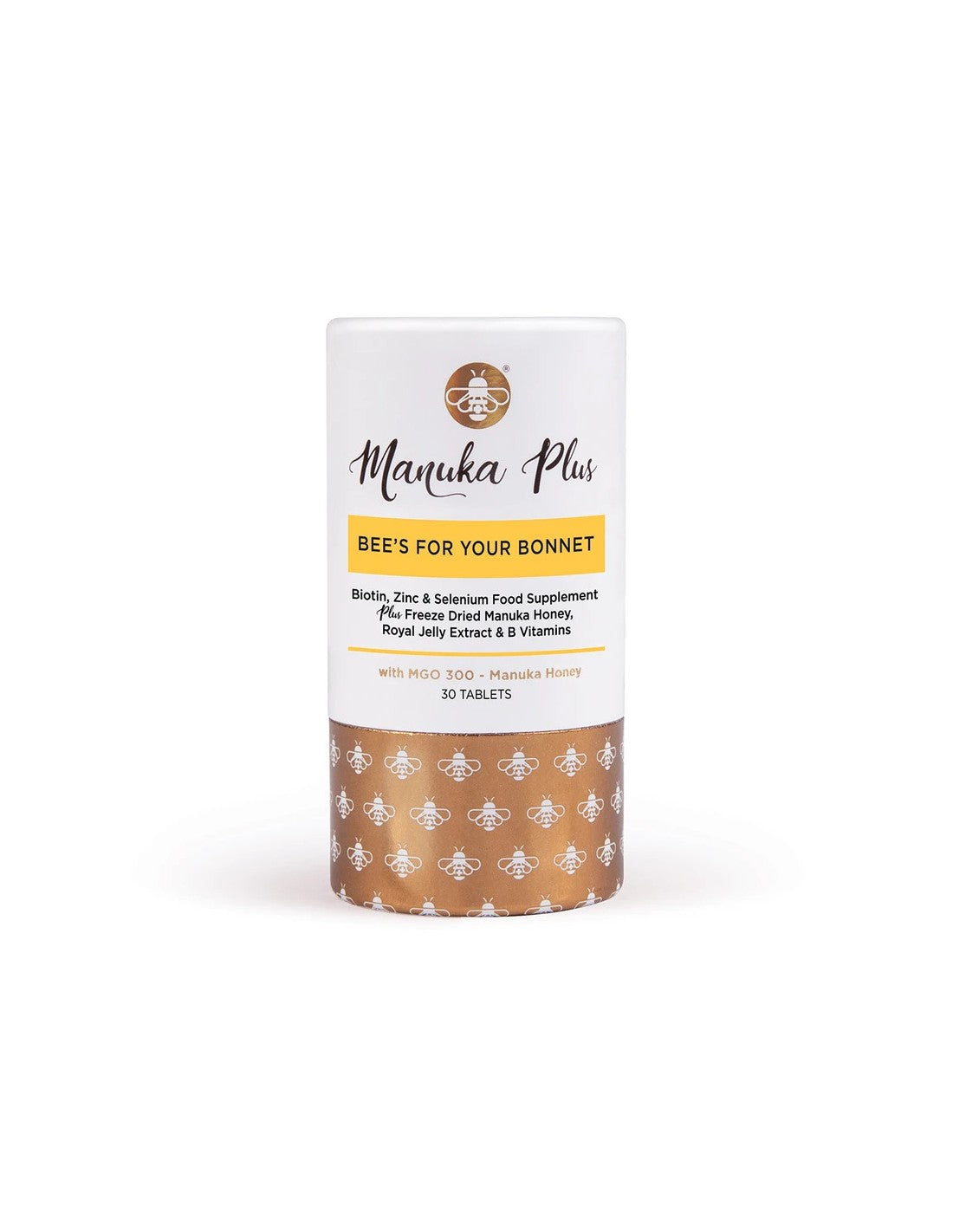 Manuka Plus® Bee`s For Your Bonnet/ Formel für Haare, Haut und Nägel mit Honig aus Manuka MGO 300 x 30 Tabletten