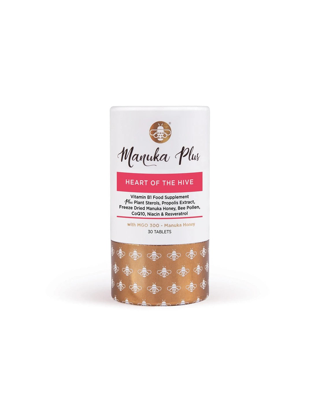 Manuka Plus® Heart Of The Hive/ Formel zur Unterstützung des Herz-Kreislauf-Systems mit Manuka-Honig MGO 300 x 30 Tabletten