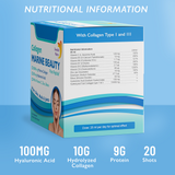 Fischkollagen Marine Beauty 10000 mg mit Hyaluronsäure 100 mg /20 x 25 ml/