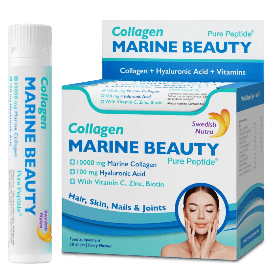 Fischkollagen Marine Beauty 10000 mg mit Hyaluronsäure 100 mg /20 x 25 ml/
