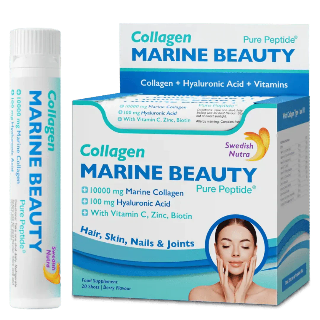 Fischkollagen Marine Beauty 10000 mg mit Hyaluronsäure 100 mg /20 x 25 ml/