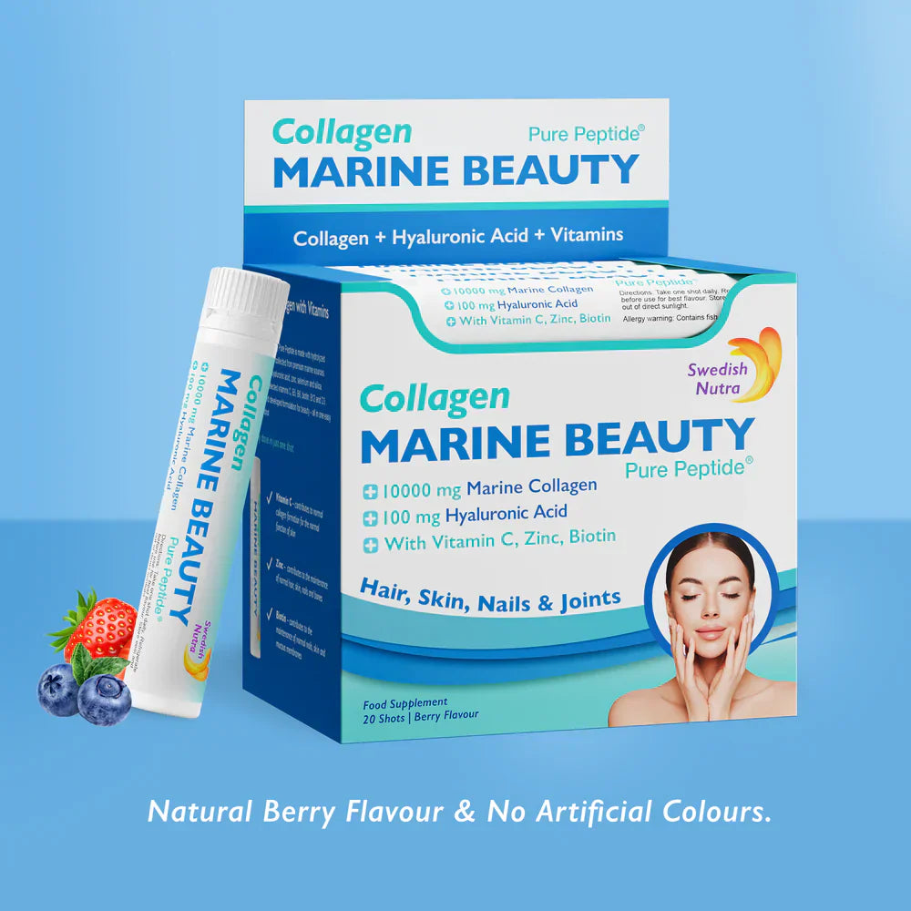 Fischkollagen Marine Beauty 10000 mg mit Hyaluronsäure 100 mg /20 x 25 ml/