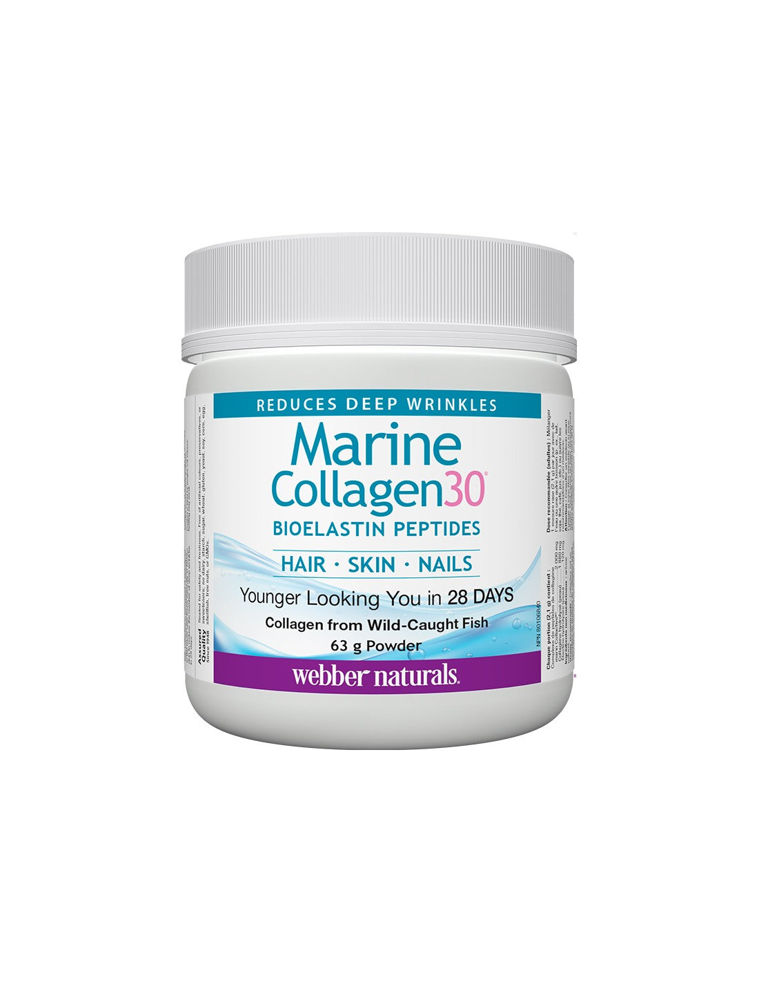 Marine Collagen30® Bioelastinpeptide – Meereskollagen mit Bioelastinpeptiden, 63 g Pulver