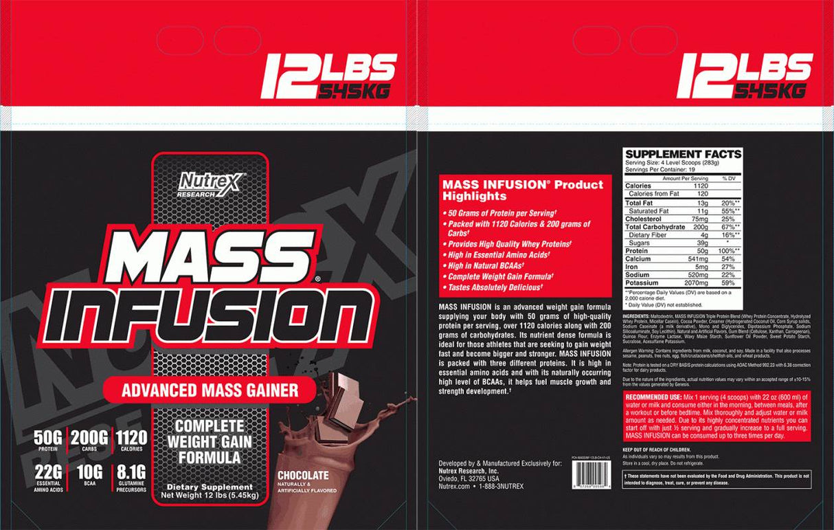Mass Infusion Gainer – 5450 Gramm