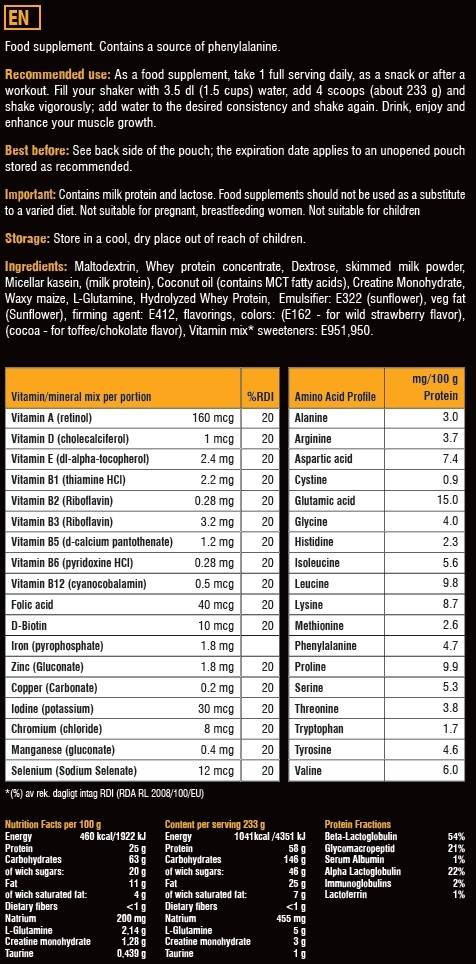Massiver Mass Gainer – 3500 Gramm