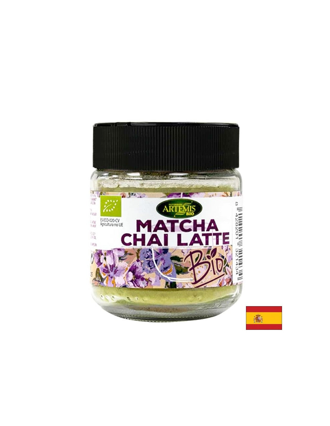 Zum Aromatisieren von Getränken - Kräutermischung Matcha Chai Latte - Mit Matcha, Muskatnuss und anderen Bio-Gewürzen, 60 g, Pulver