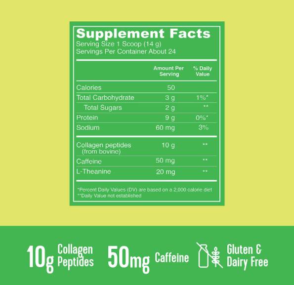 Matcha-Kollagenpeptide – 341 Gramm