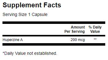Huperzine A 200 mcg - 30 Kapseln