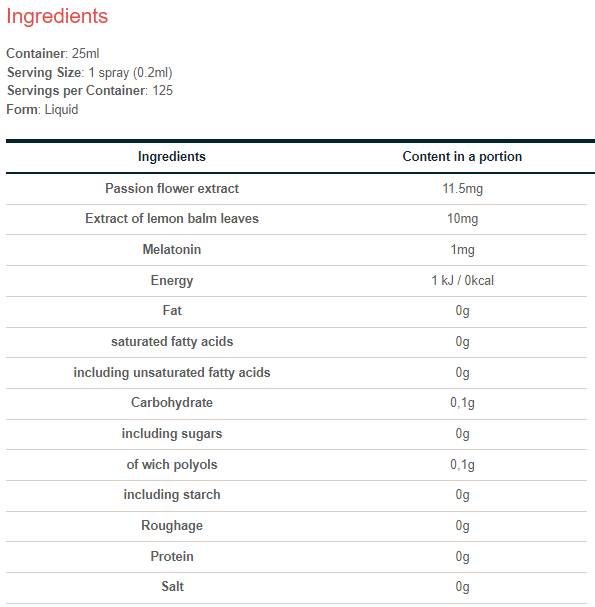 Melatonin 1 mg Oralspray | mit Passionsblume - 25 ml