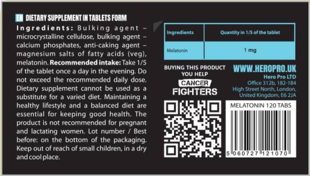 Melatonin 5 mg 120 Tabletten