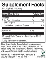 Niedrig dosierte Melatonin-Gummis 1 mg | Erdbeere – 60 Kautabletten