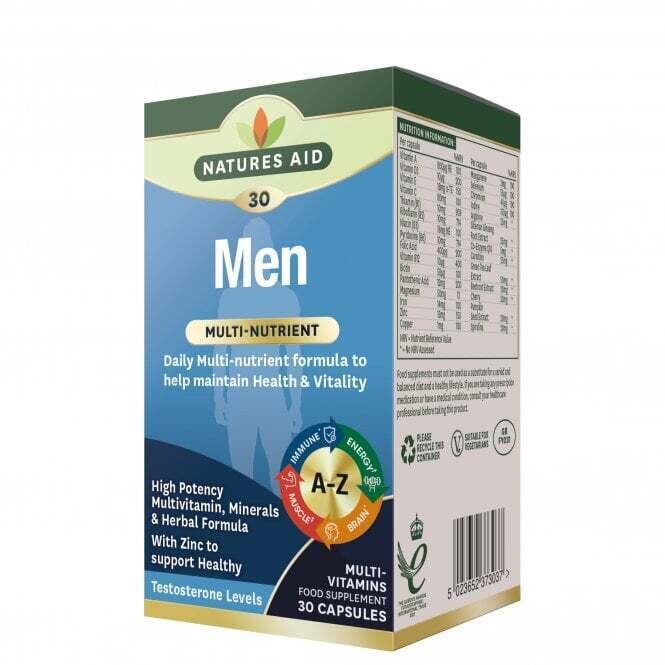 Multivitamine und Mineralien für Männer, 30 Kapseln, NaturesAid