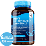 Multivitamine und Mineralien für Männer, 180 vegane Tabletten
