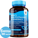 Multivitamine und Mineralien für Männer, 180 vegane Tabletten