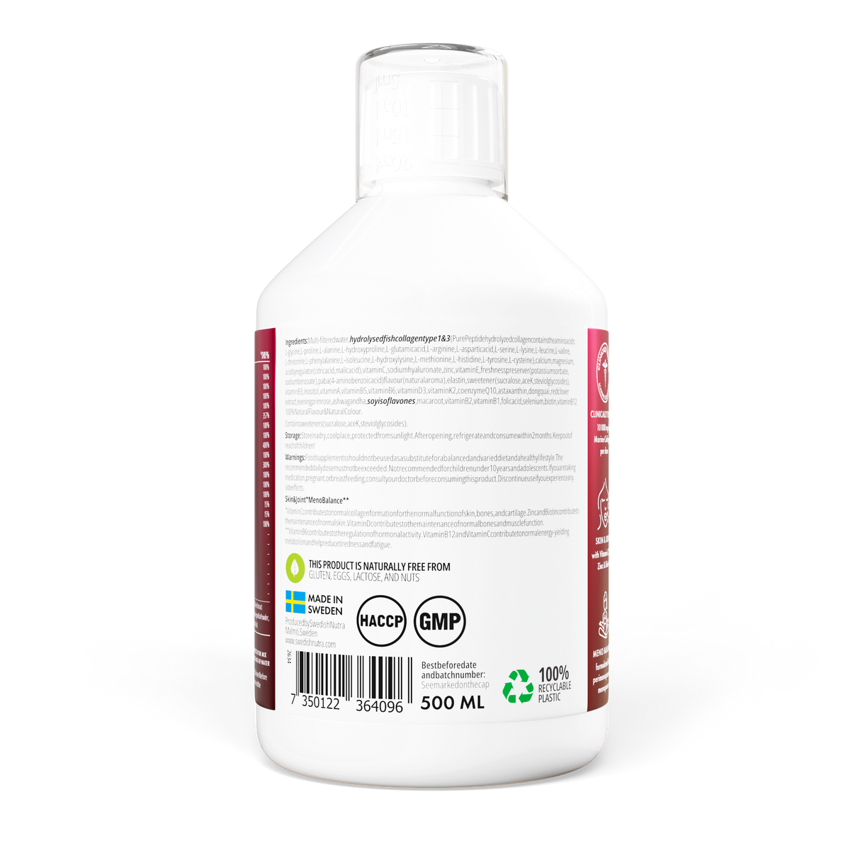 Menoplus+ Fischkollagen 10.000 mg für Frauen 40+ | 500 ml