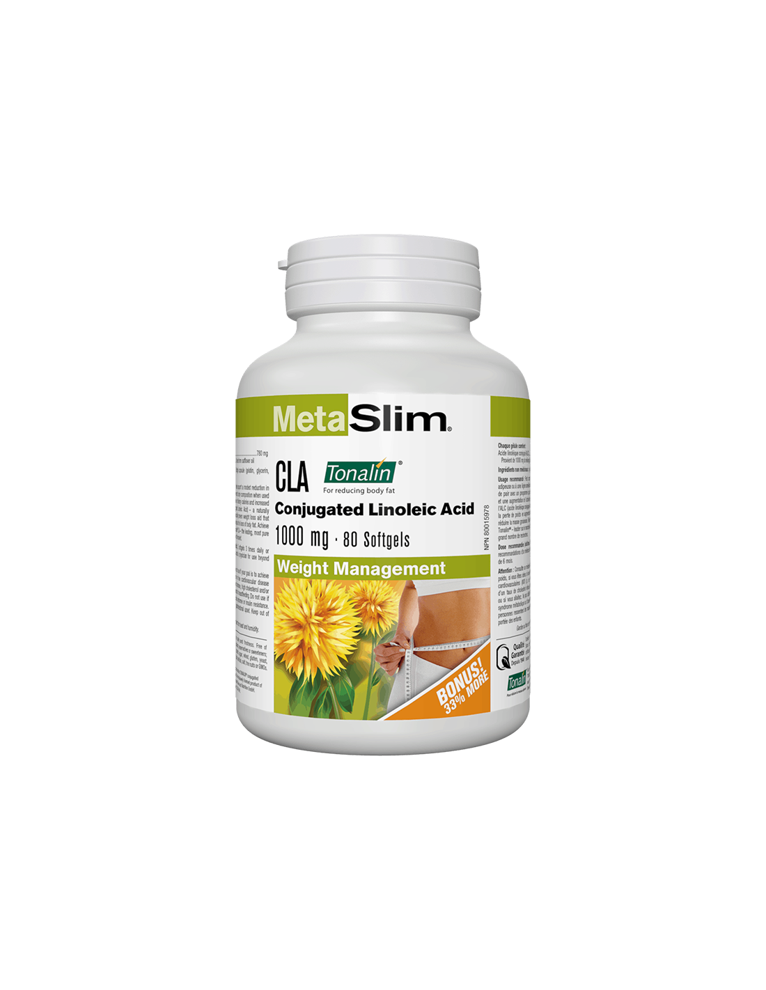MetaSlim® CLA (konjugierte Linolsäure) Tonalin® 1000 mg x 80 Softgelkapseln