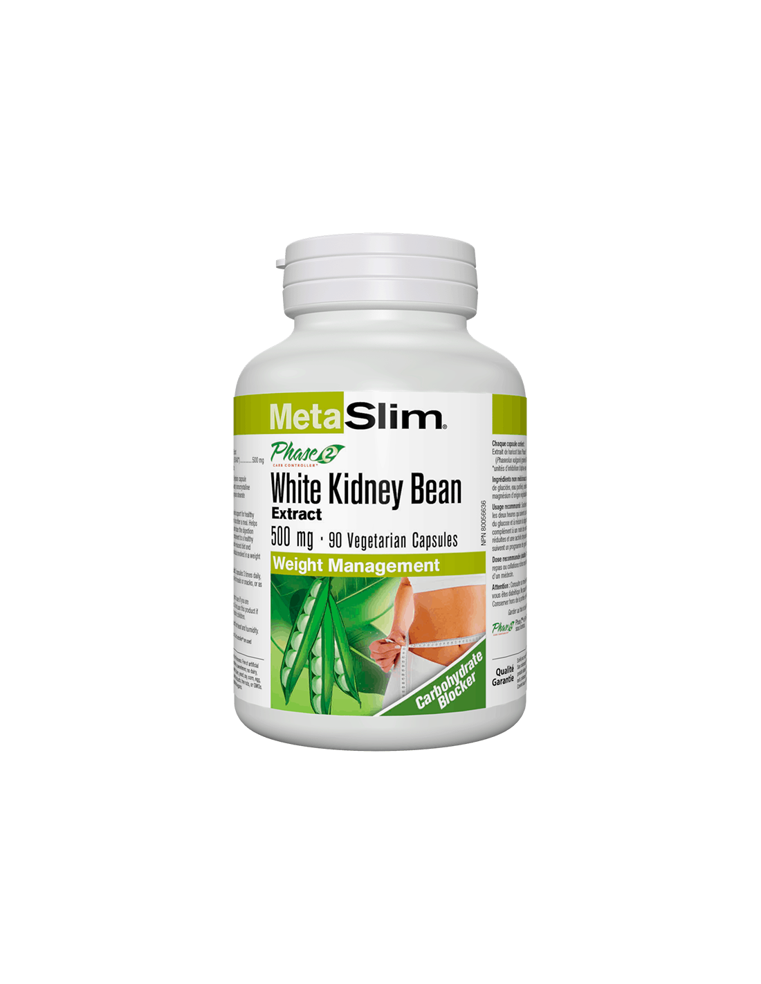 MetaSlim® Phase 2® Weiße Kidneybohnen 500 mg x 90 Kapseln