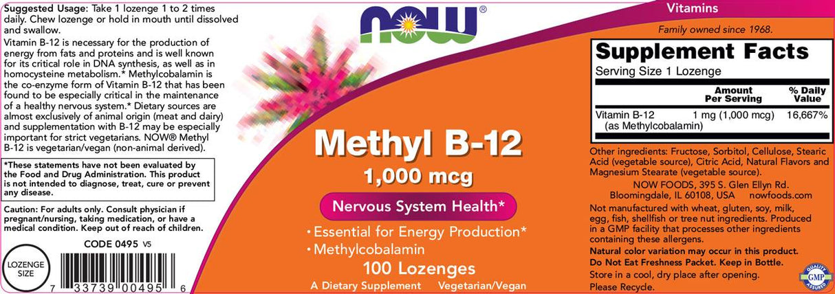 Methyl B-12 1000 µg – 100 Sublingualtabletten