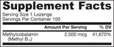 Methyl B-12 2500 µg – 100 Sublingualtabletten